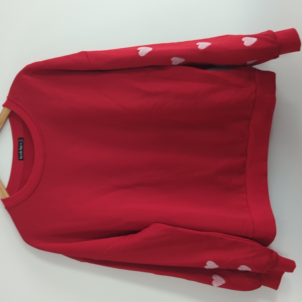 NWT See N Be Seen Heart Sweatshirt